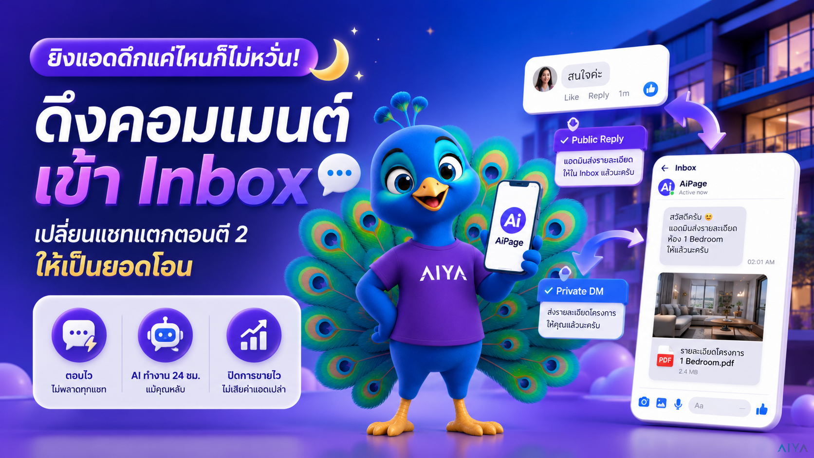 ยิงแอดดึกแค่ไหนก็ไม่หวั่น! เจาะลึกเคล็ดลับ "ดึงคอมเมนต์เข้า Inbox" เปลี่ยนแชทแตกตอนตี 2 ให้เป็นยอดโอน